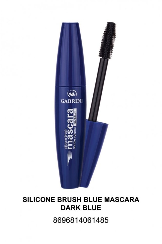 ریمل گابرینی رنگ آبی با بورس سیلیکونی مدل Blue